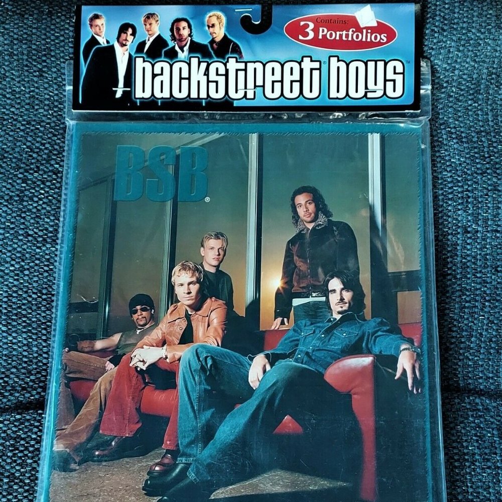 VTG Backstreet Boys Portfolios Folders (3) 2001 Plymouth Fun Factory Sea…
